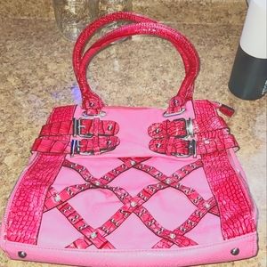 Pink large handbag